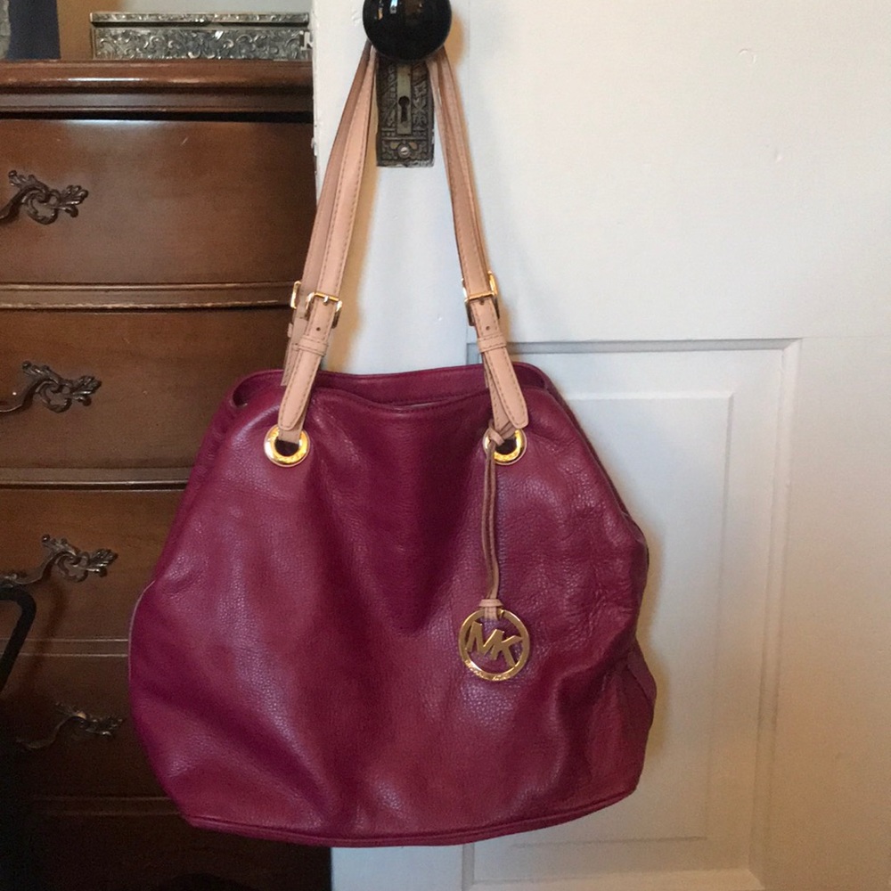 Vintage Leather MK Bucket Bag